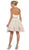 Embellished Halter Lace A-line Cocktail Dress