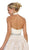 May Queen - MQ1558 Embellished Halter Lace A-line Cocktail Dress