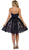 Strapless Sweetheart Lace A-line Cocktail Dress