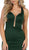 Strappy Fitted Plunging Trumpet Prom Dress