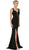May Queen - Strappy Fitted Plunging Trumpet Prom Dress