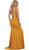 Strappy Fitted Plunging Trumpet Prom Dress