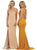 May Queen - Strappy Fitted Plunging Trumpet Prom Dress