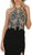 Embellished Halter Sheath Evening Gown