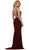 Embellished Halter Sheath Evening Gown
