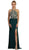 Embellished Halter Sheath Evening Gown