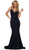 May Queen - Dual Banded Fitted Trumpet Evening Dress