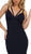 Dual Banded Fitted Trumpet Evening Dress
