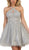 Lace Appliqued Fitted Cocktail Dress