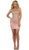 Gilded Halter Sheath Cocktail Dress