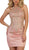 Gilded Halter Sheath Cocktail Dress