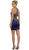 Gilded Halter Sheath Cocktail Dress