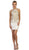 May Queen - Gilded Halter Sheath Cocktail Dress