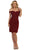 Fitted Off Shoulder Cocktail Dress