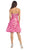 Strapless Straight-Across Ruffle Prom Dress