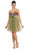 May Queen - Two-Toned Sequined Sweetheart Short Cocktail Dress MQ 583