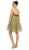 May Queen - Two-Toned Sequined Sweetheart Short Cocktail Dress MQ 583