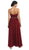 Strapless Shirred Sweetheart Chiffon Evening Dress