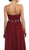 Strapless Shirred Sweetheart Chiffon Evening Dress