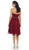 May Queen - MQ711B Pleated Sweetheart Bejeweled Waist Cocktail Dress