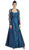 Appliqued Pleat Ornate Mother of the Bride