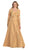 Appliqued Pleat Ornate Mother of the Bride