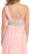 May Queen - MQ748 One Shoulder Strap Bejeweled Straight Neck Chiffon Prom Dress