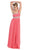 May Queen - One Shoulder Strap Bejeweled Chiffon Dress MQ748