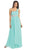 May Queen - One Shoulder Strap Bejeweled Chiffon Dress MQ748