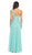 May Queen - One Shoulder Strap Bejeweled Chiffon Dress MQ748