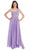 May Queen - One Shoulder Strap Bejeweled Chiffon Dress MQ748