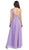 One Shoulder Strap Bejeweled Straight Neck Chiffon Prom Dress