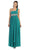 May Queen - One Shoulder Strap Bejeweled Chiffon Dress MQ748