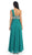 One Shoulder Strap Empire Chiffon Evening Gown