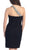 May Queen - MQ812 Asymmetrical Crystal Beaded Cross Over Prom Dress In Black