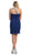 Asymmetrical Crystal Beaded Cross Over Prom Dress