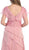 May Queen - MQ831 Tiered Chiffon Surplice V-Neck Formal Dress In Pink