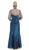 May Queen - MQ861 Formal Floral Beaded Sweetheart Dress In Blue