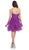 Crystal Adorned Ruffled Short Prom Dress