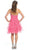 May Queen - Crystal Adorned Ruffled Short Prom Dress