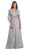 May Queen - MQ888 Baroque Lace Sweetheart Evening Dress with Bolero In Silver