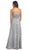 May Queen - MQ888 Baroque Lace Sweetheart Evening Dress with Bolero In Silver