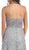 May Queen - MQ888 Baroque Lace Sweetheart Evening Dress with Bolero In Silver