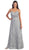 May Queen - MQ888 Baroque Lace Sweetheart Evening Dress with Bolero In Silver