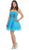 May Queen - Sequined Strapless Semi-sweetheart Tulle Cocktail Dress MQ965