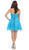 May Queen - Sequined Strapless Semi-sweetheart Tulle Cocktail Dress MQ965