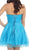 Sequined Strapless Semi-sweetheart Short Tulle Cocktail Dress