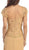 May Queen - MQ993 Cap Sleeve Beaded Lace Bodice Long Evening Dress In Gold