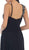 May Queen - Rhinestone Embellished Pleated Evening Gown in Black