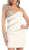 Ruched One Shoulder Sleeve Cocktail Dress